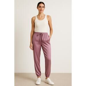Cloth & Stone ECOVERO Jogger Pants Lavender Purple Women’s Small Soft